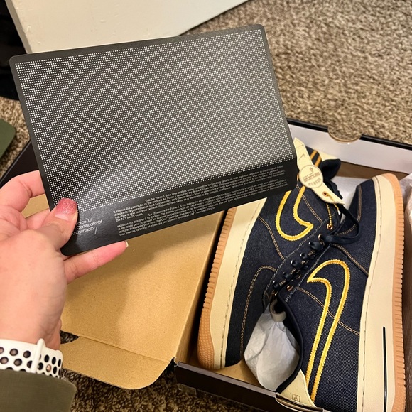NWT 2011 Air Force 1 Low Premium ‘Denim’ Mens Size 11 - Picture 9 of 9